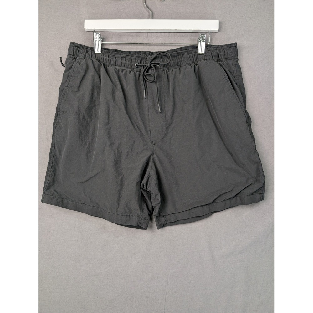 American Eagle Outfitters Mens Swim Trunks Shorts Dark Gray Large 7418